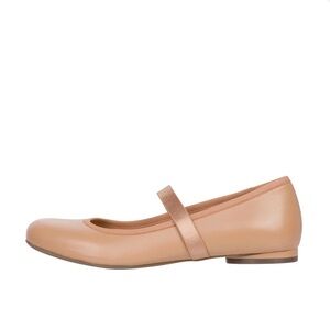 NWOB Vionic Women’s Mary Jane Flats Ballet Leather Brown Tan Shoes Size 9 1/2
